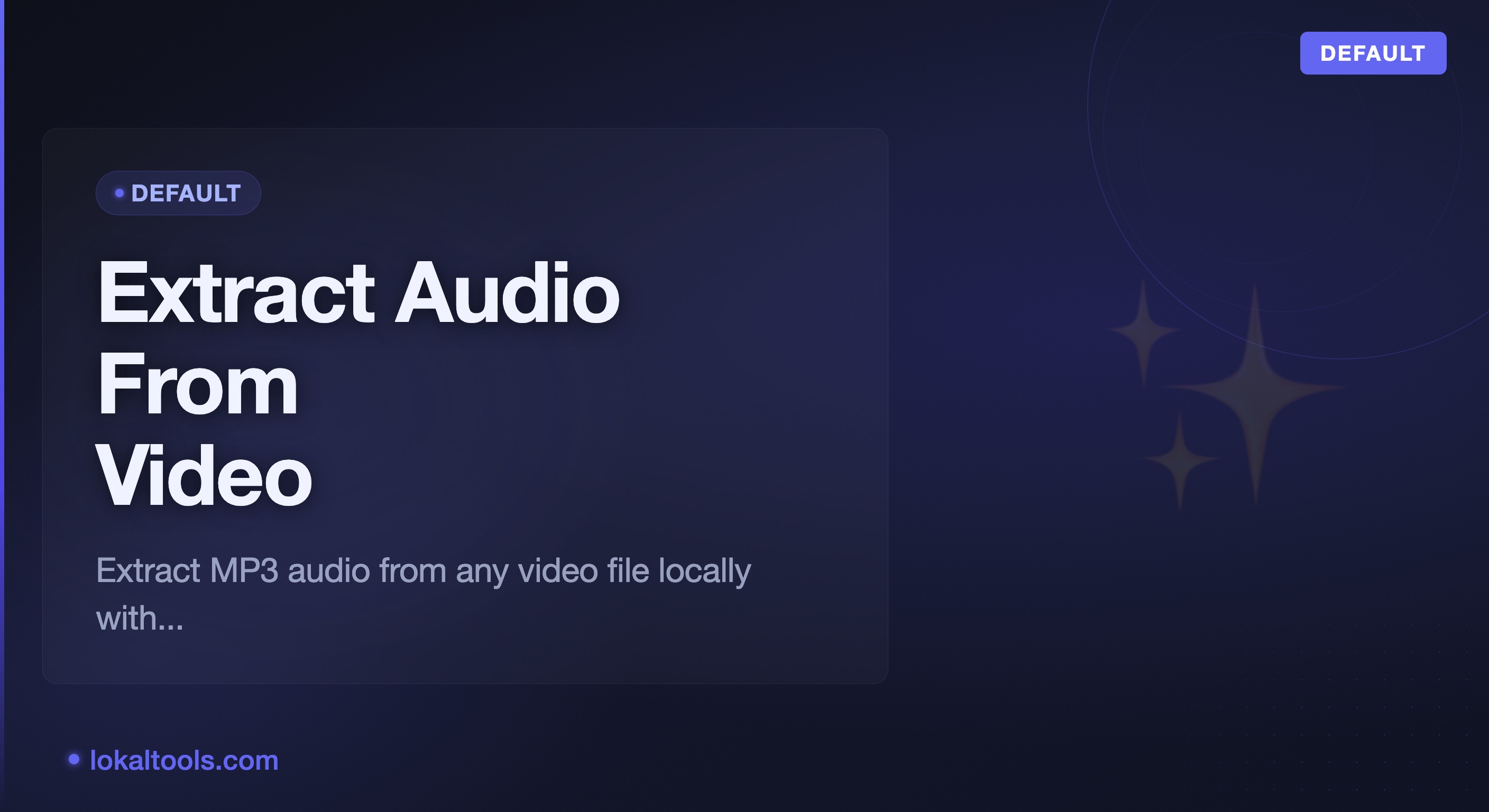 How to Extract MP3 Audio From Any Video File Locally